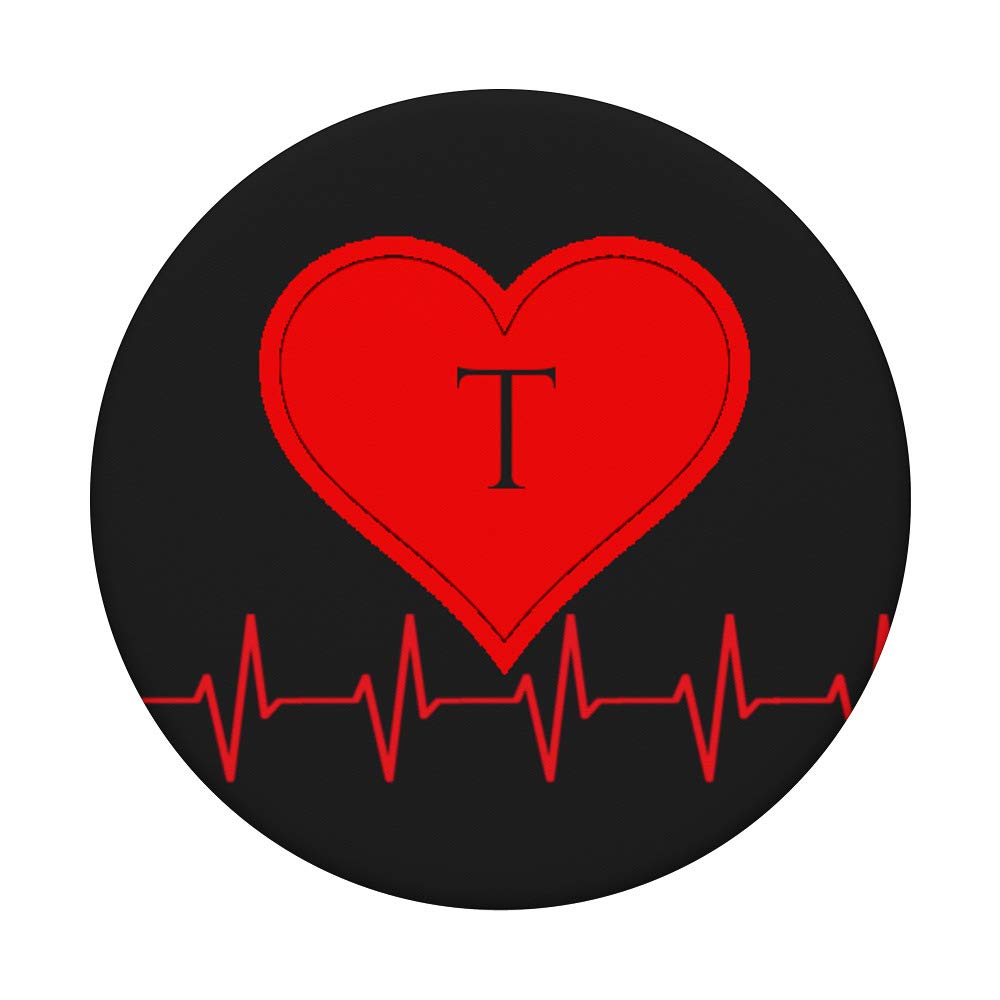 Amazon.com: HeartBeat Red Heart Monogram Letter T Love Valentine